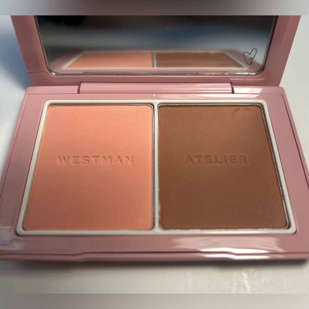 NWT🌷Westman Atelier Baby Cheeks Powder Blush Duo in “Coquettish/Mimi” - Picture 3 of 5